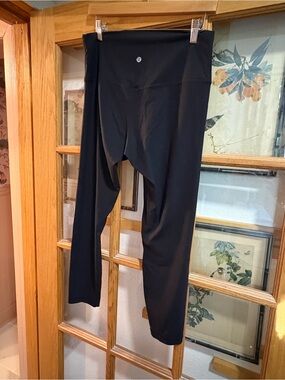 lululemon athletica Black High-Rise Leggings with Logo